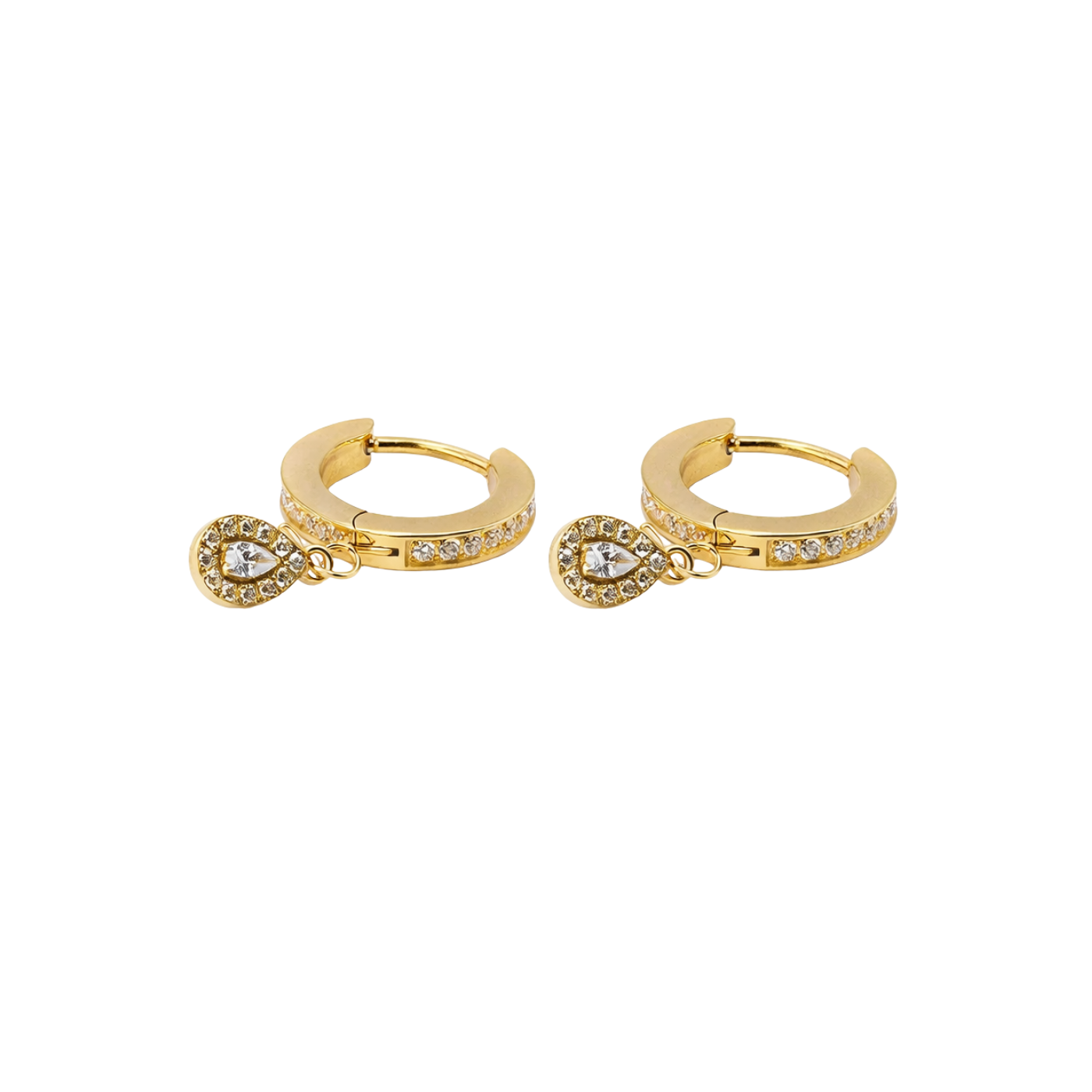 Argola Lumi Gold Titânio | Pratinhas