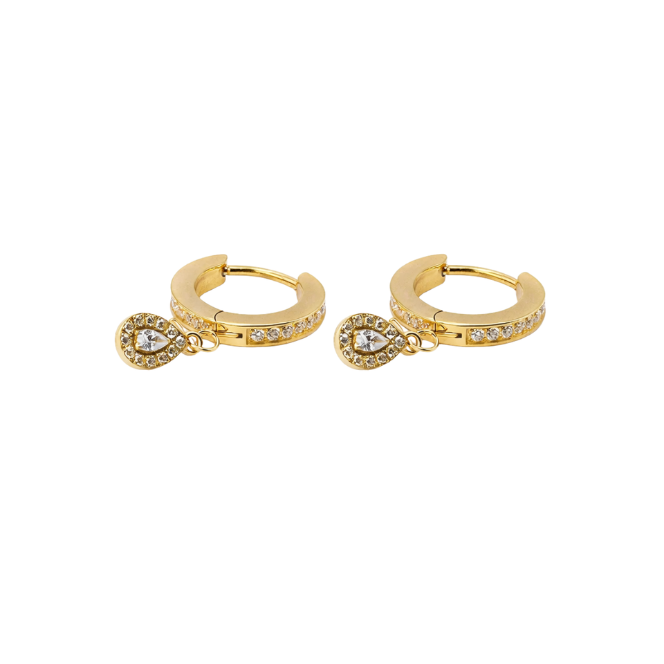 Argola Lumi Gold Titânio | Pratinhas