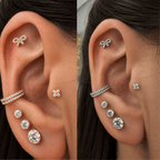 Piercing 2 Fileiras Titânio | Pratinhas