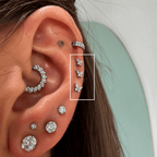 Piercing Australiano Borboleta Natural 5mm | Pratinhas