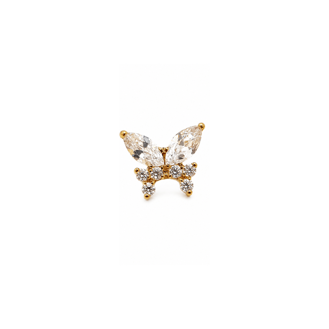 Piercing Butterfly Élégance Titânio | Pratinhas