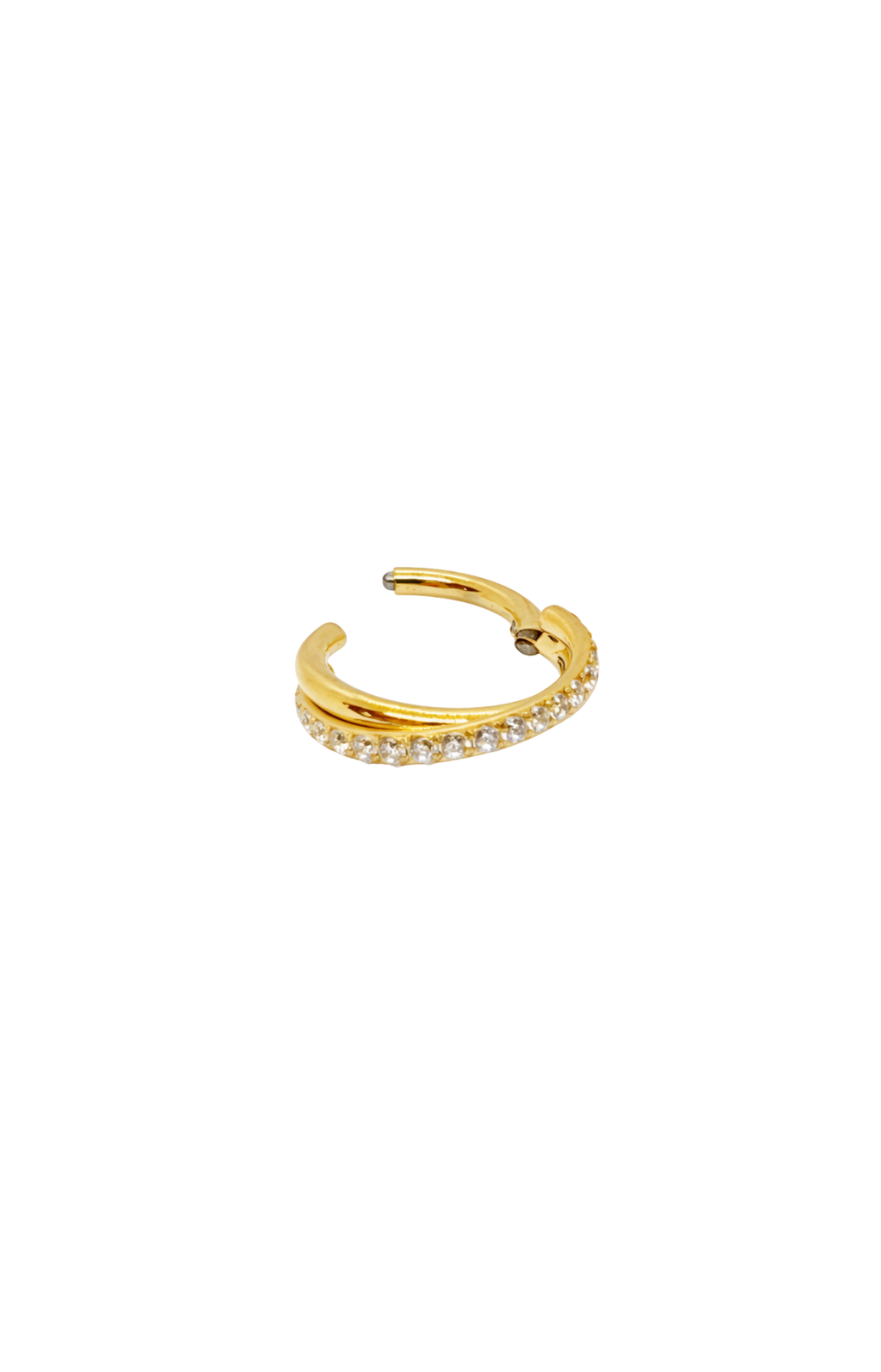 Piercing Helix Celeste Gold Titânio 7mm e 11mm | Pratinhas