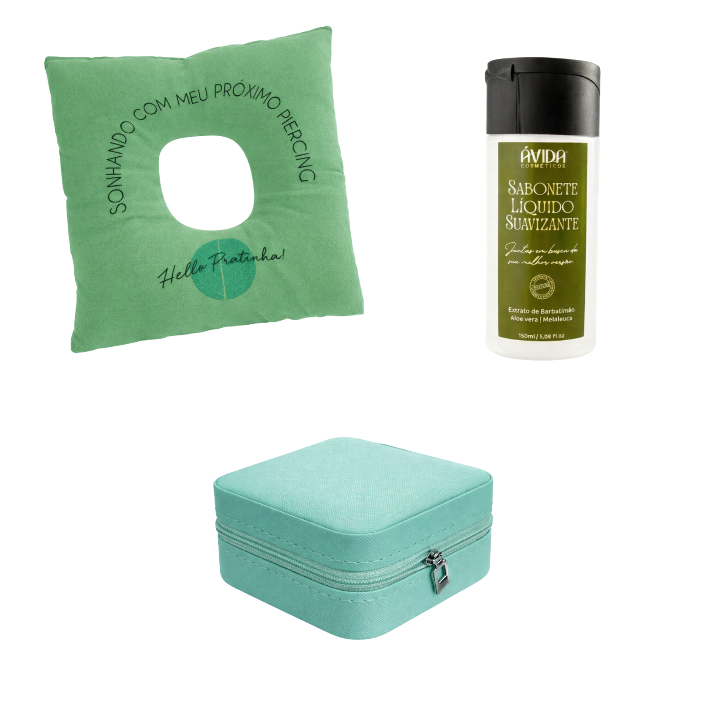 Kit Travesseiro + Sabonete + Porta Joias
