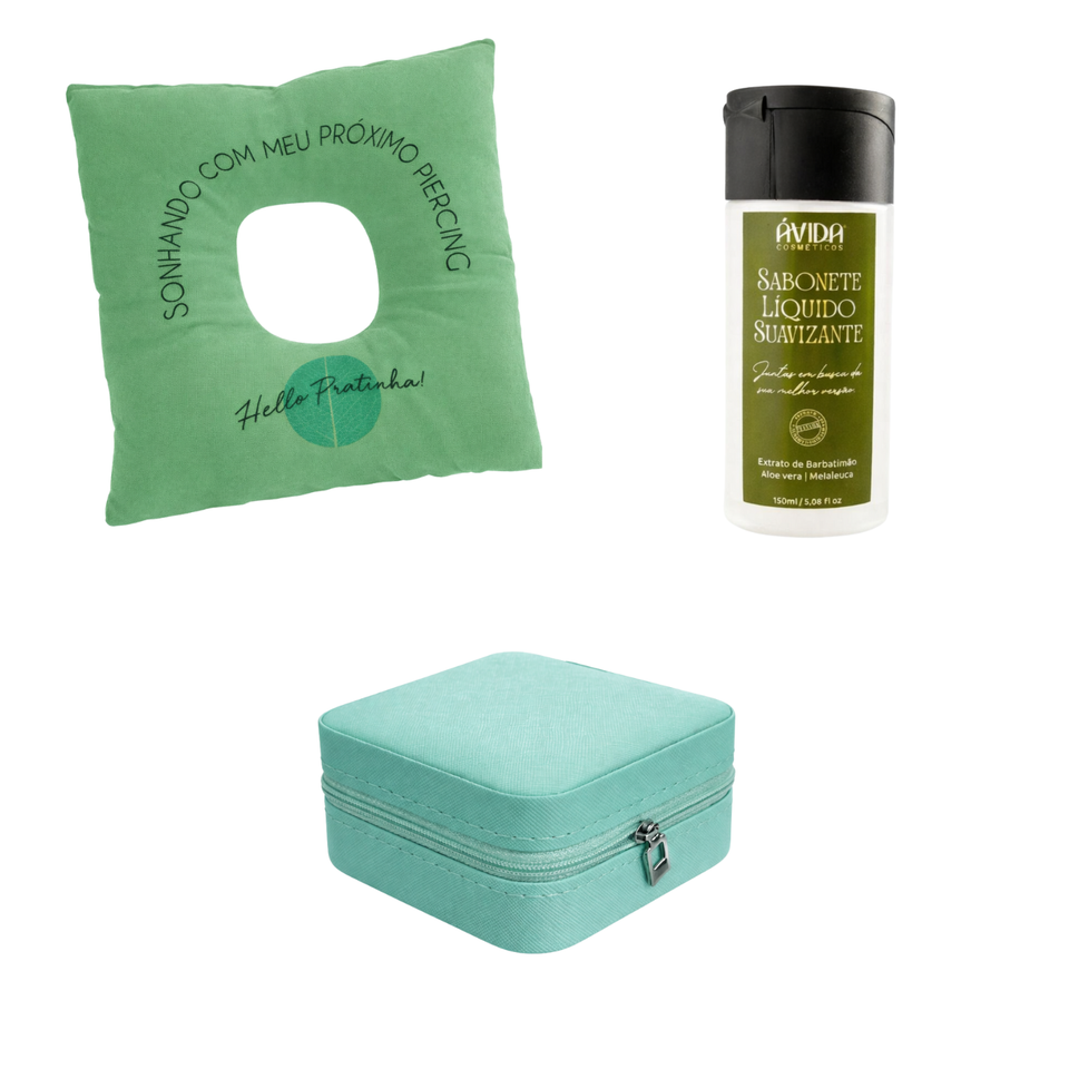 Kit Travesseiro + Sabonete + Porta Joias