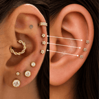 Piercing Australiano Flor 2mm | Pratinhas