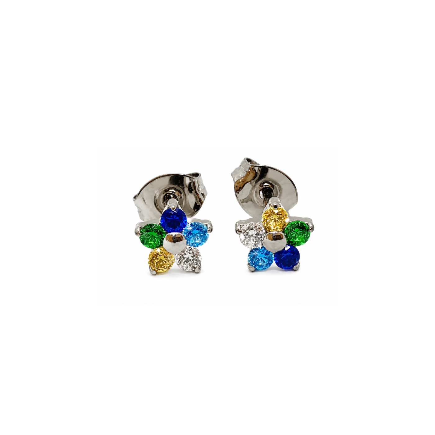 Brinco Flor Brasil | Pratinhas