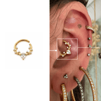 Piercing Argola Daith em Titânio | Pratinhas