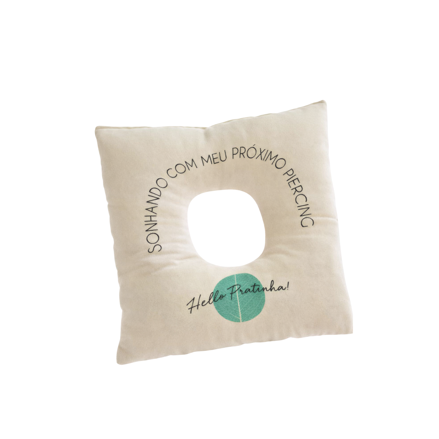 Almofada Para Piercing e Brinco Hello Pratinha