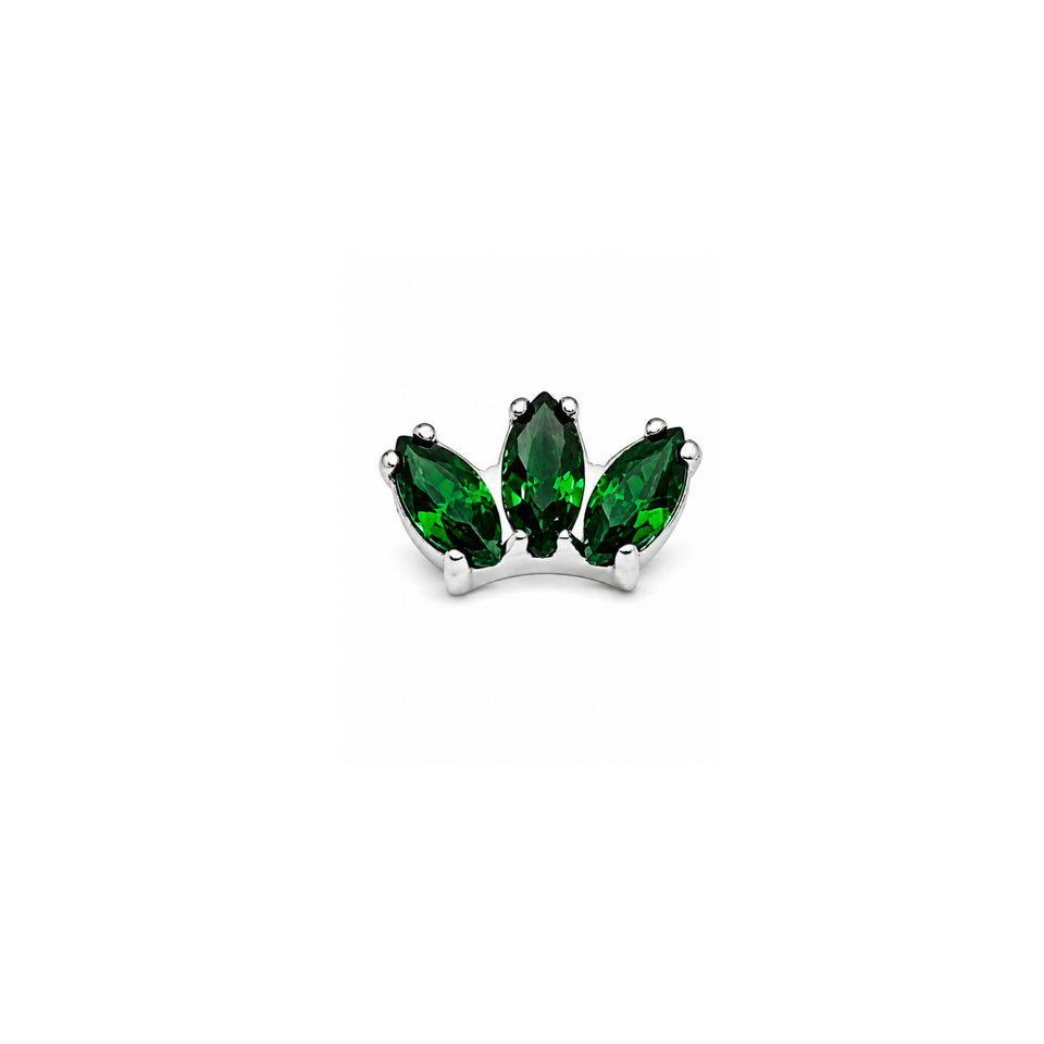 Piercing Mini navete tripla | Pratinhas