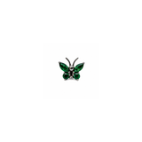 Piercing borboleta zircônia verde | Pratinhas