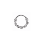 Piercing Daith Crystal Titânio Natural | Pratinhas