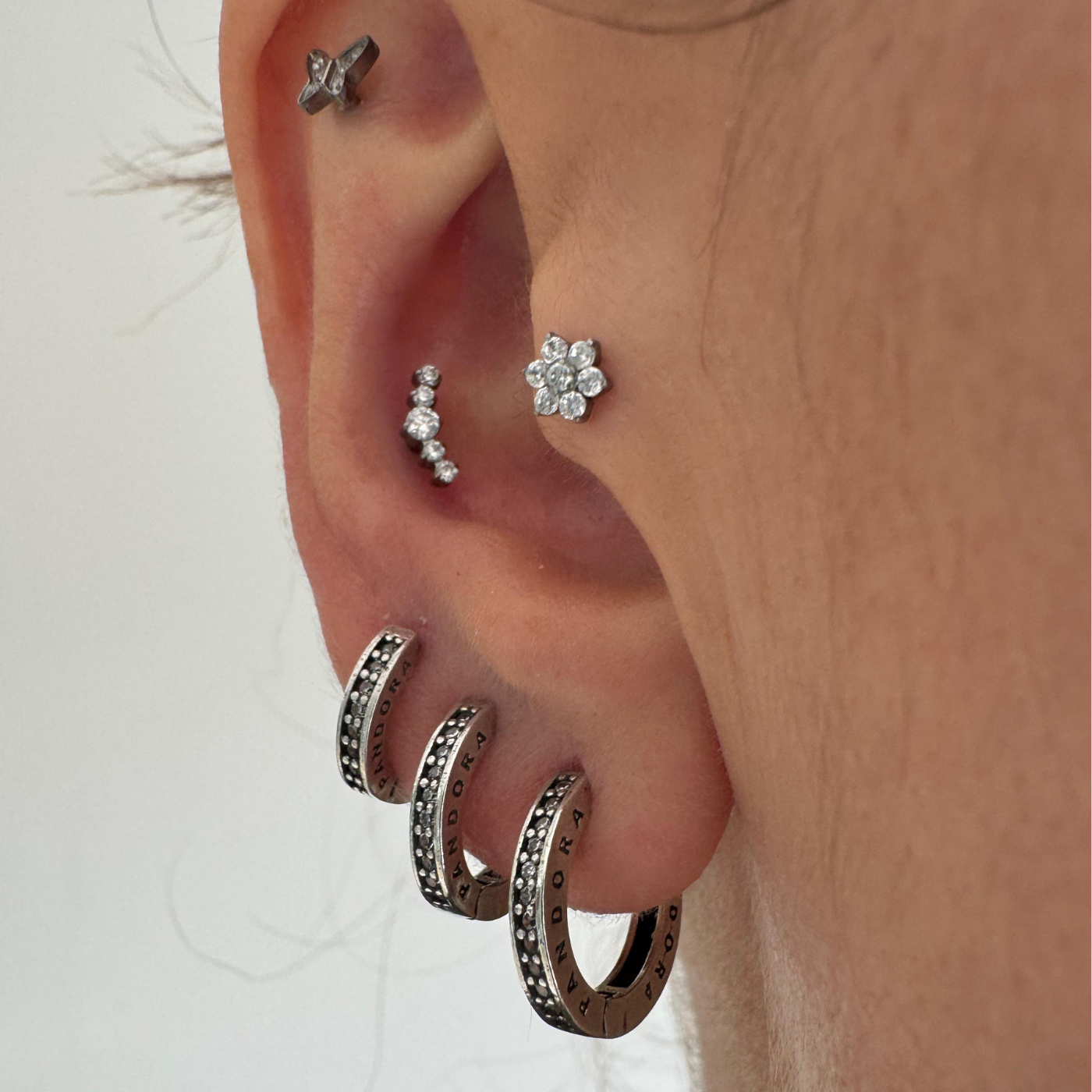 Brinco inspiração Pandora Prata 925 - Pratinhas