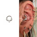 Piercing Argola Daith em Titânio | Pratinhas