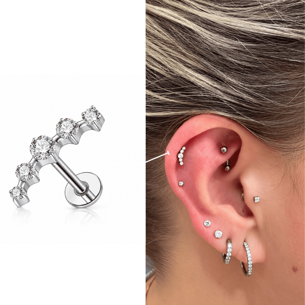 Piercing Virginia em Titânio  | Pratinhas