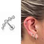Piercing Virginia em Titânio  | Pratinhas