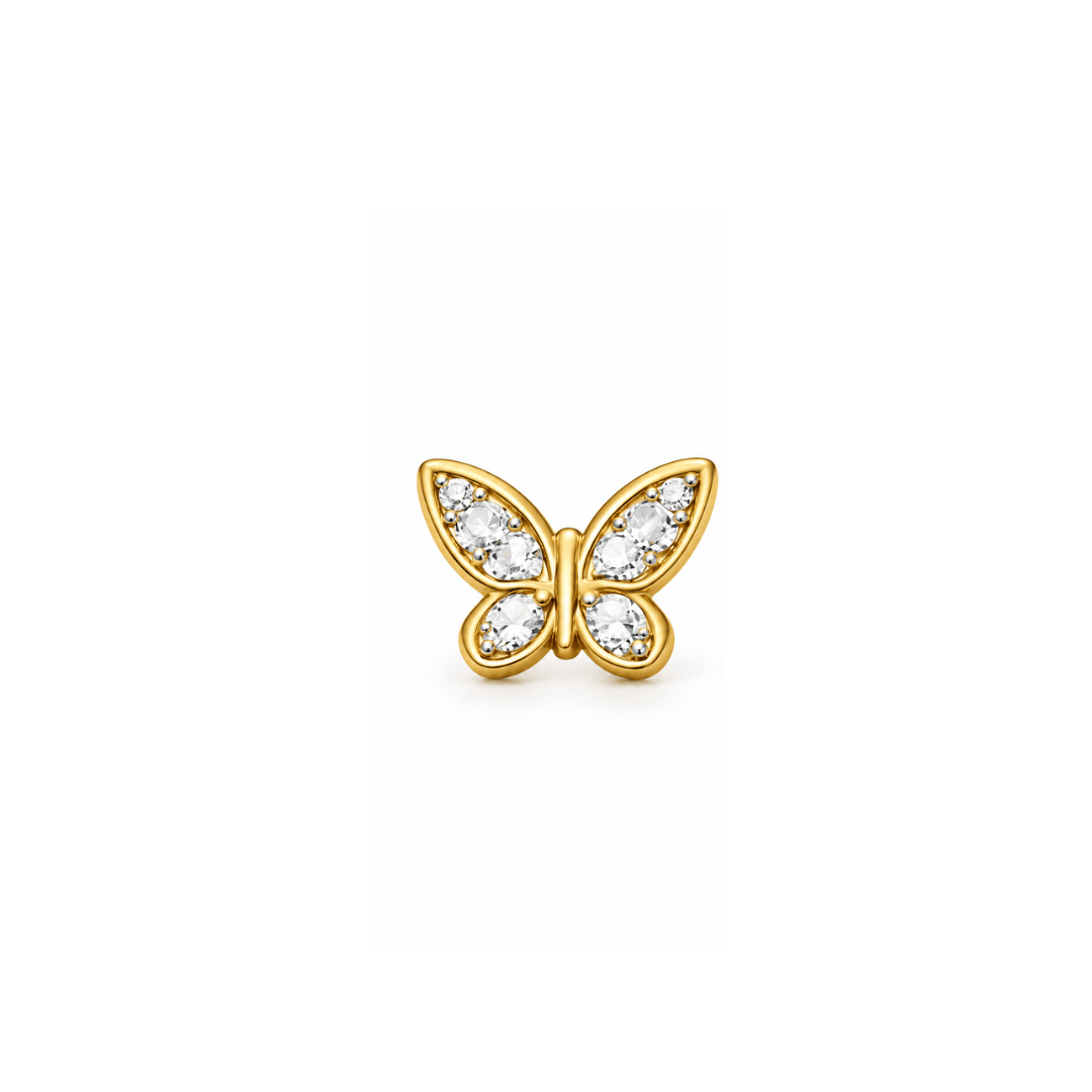 Piercing Borboleta em Titânio | Pratinhas