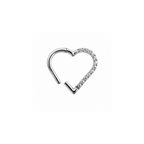 Piercing Daith Coração Titânio | Pratinhas