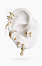 Piercing Helix Celeste Gold Titânio 7mm e 11mm | Pratinhas