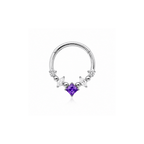 Piercing Daith Aurora Amethyst Gold | Pratinhas
