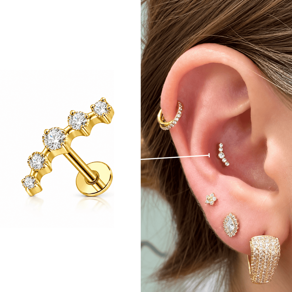 Piercing Virginia em Titânio  | Pratinhas