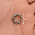 Piercing Daith Crystal Titânio Natural | Pratinhas