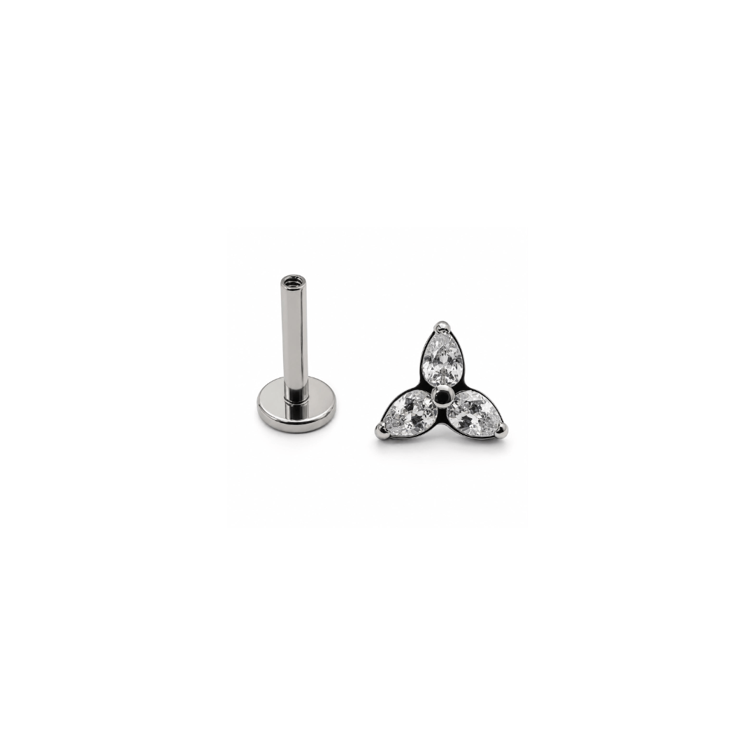 Piercing Trevo Crystal | Pratinhas