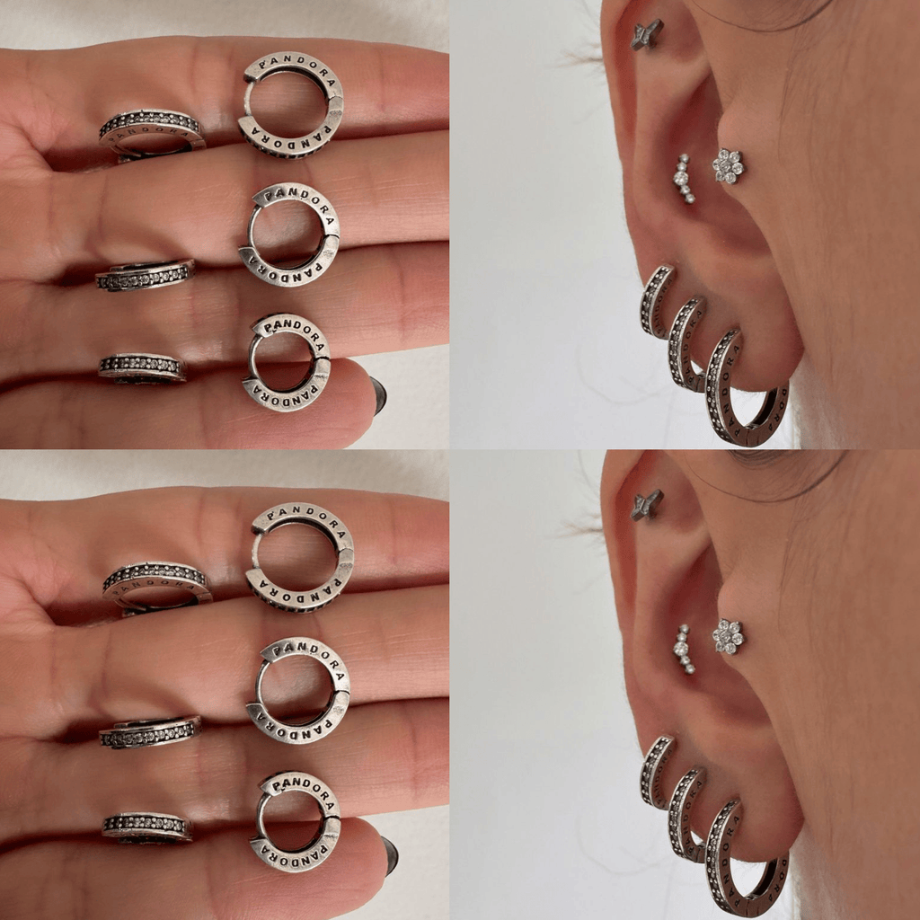 Brinco em Prata 925 Estilo Pandora | Pratinhas