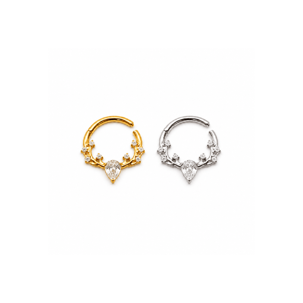 Piercing Argola Daith em Titânio | Pratinhas