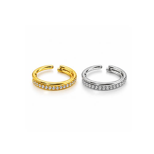 Piercing Helix Celeste Gold Titânio 7mm e 11mm | Pratinhas