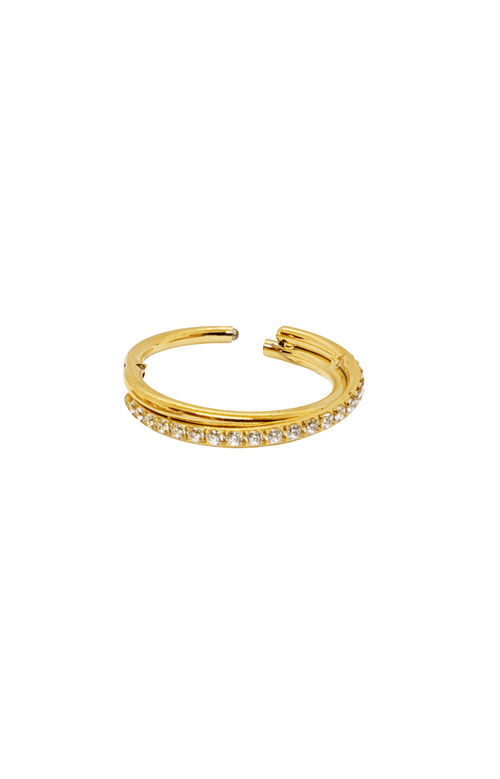 Piercing Helix Celeste Gold Titânio 7mm e 11mm | Pratinhas