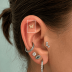 Piercing Borboleta em Titânio | Pratinhas