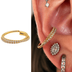 Piericng Conch Titânio Duplo Zircônias cravejadas | Pratinhas