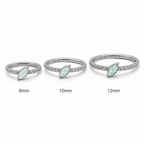 Piercing Zircônias cravejadas Daith Natural | Pratinhas
