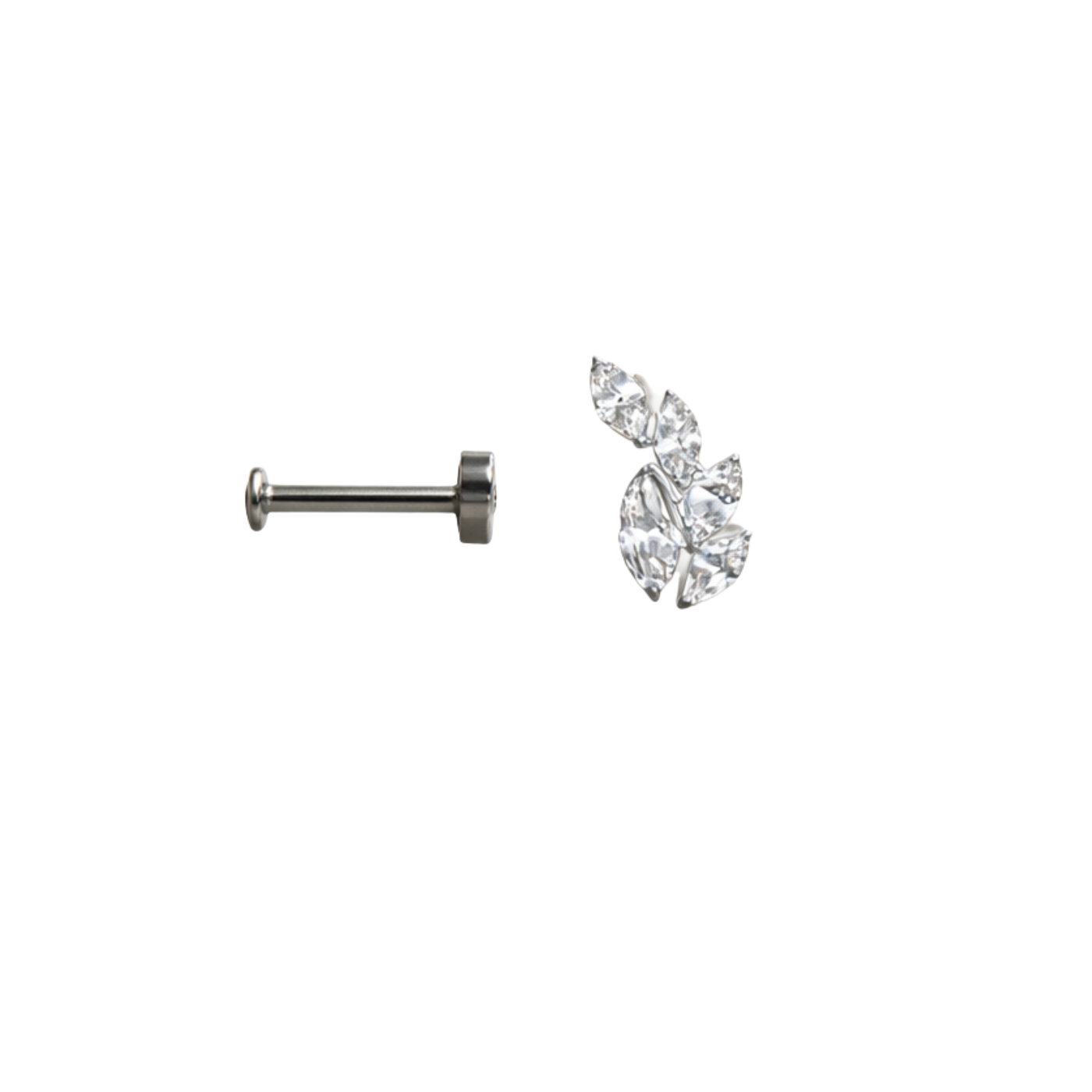 Piercing Lumière Ramo Titânio Pratinhas