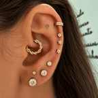Piercing Australiano Flor 2mm | Pratinhas