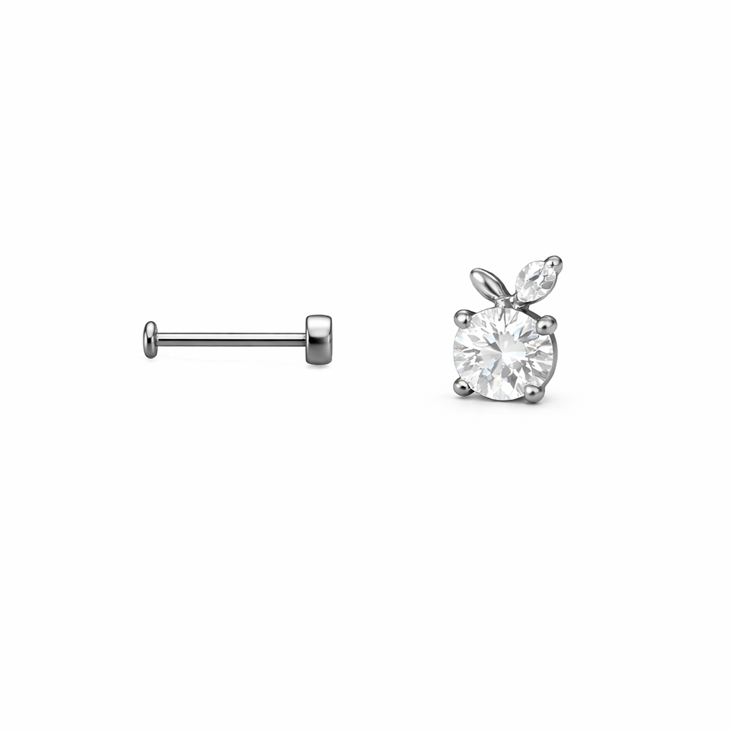 Piercing Tragus Apple em Titânio Antialérgico | Pratinhas