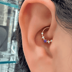 Piercing Daith Aurora Amethyst Gold | Pratinhas