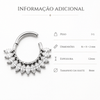Piercing Daith Coroa de Titânio Natural | Pratinhas