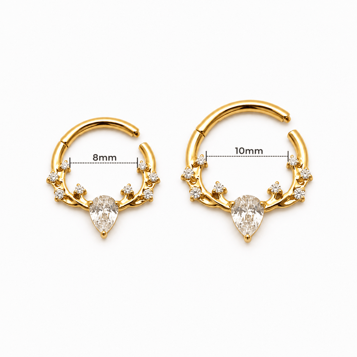 Piercing Argola Daith em Titânio | Pratinhas
