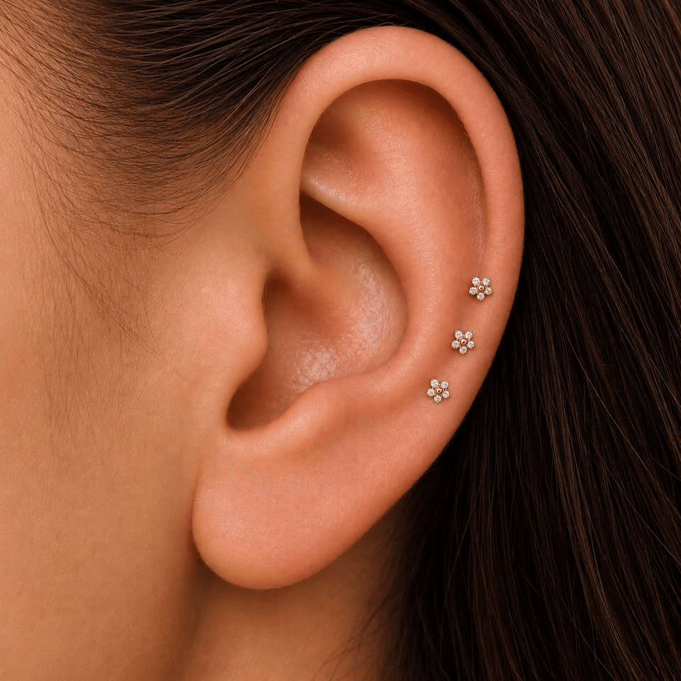 Piercing Titânio Australiano Flor  | Pratinhas