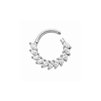 Piercing Daith Elegance Natural Titânio | Pratinhas