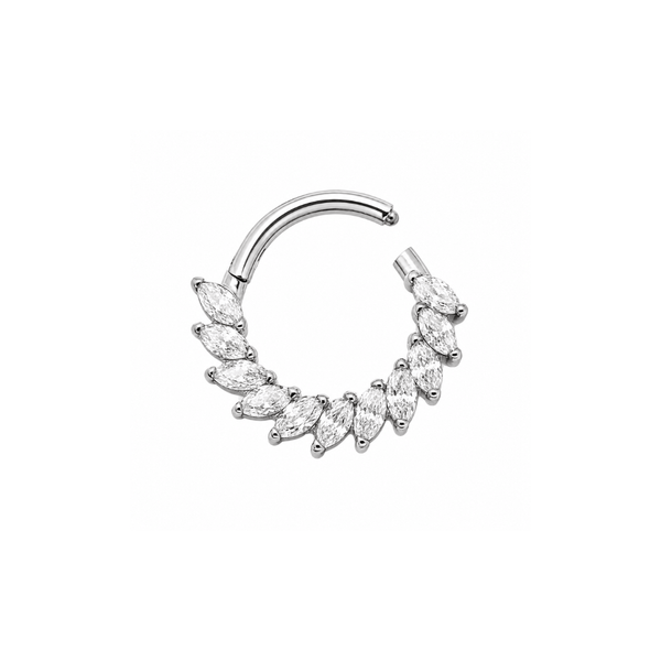 Piercing Daith Elegance Natural Titânio | Pratinhas