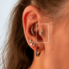 Piercing Serena Titânio | Pratinhas