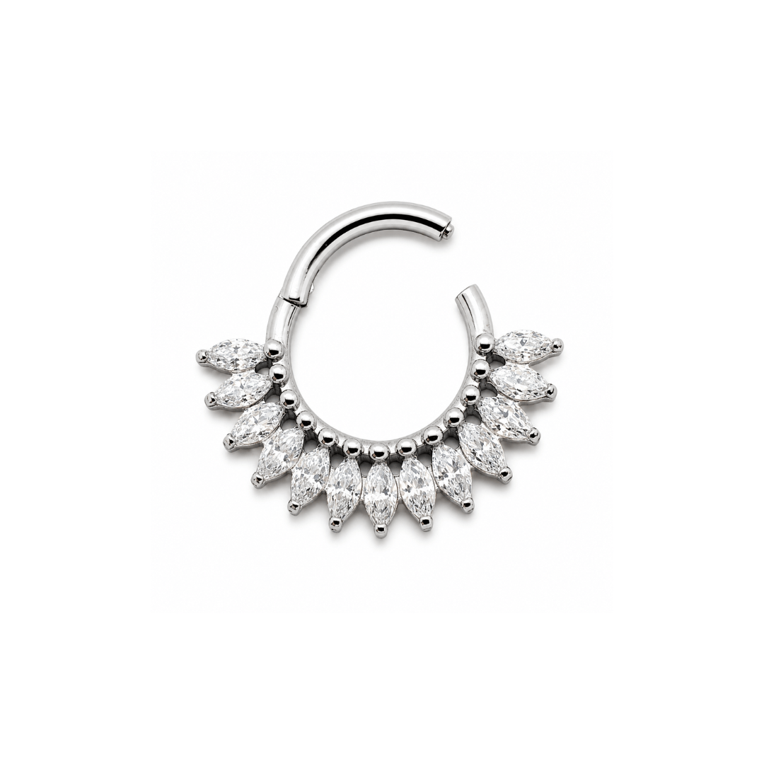 Piercing Daith Coroa de Titânio Natural | Pratinhas