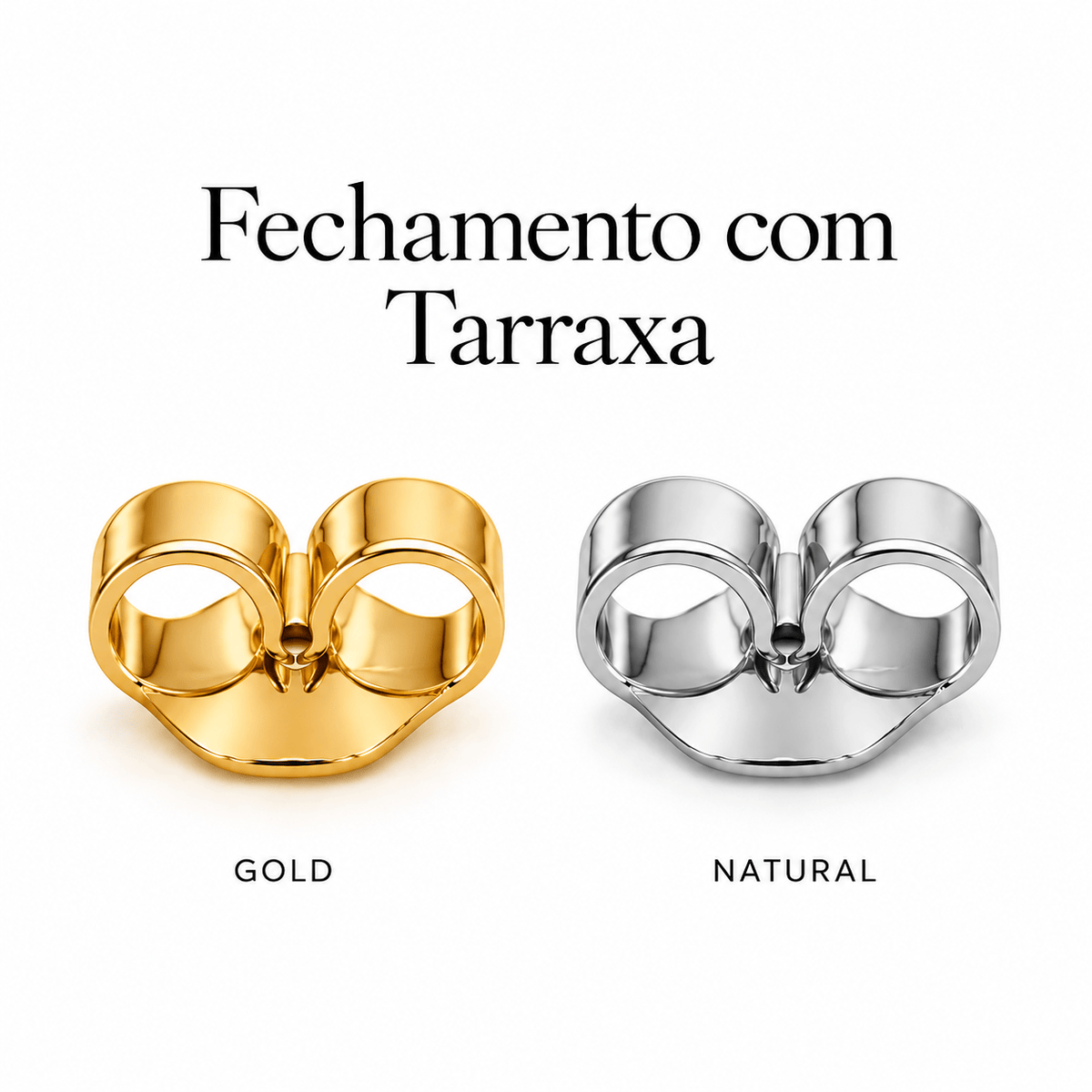 Brinco Abalone em Titânio | Pratinhas