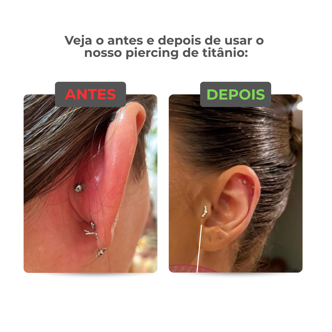 Piercing Virginia em titânio | Pratinhas