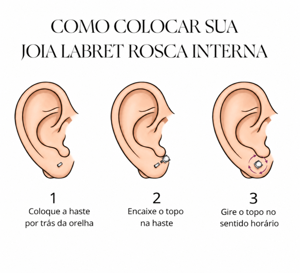 Piercing Titânio Estrela Cadente Em Titânio | Pratinhas