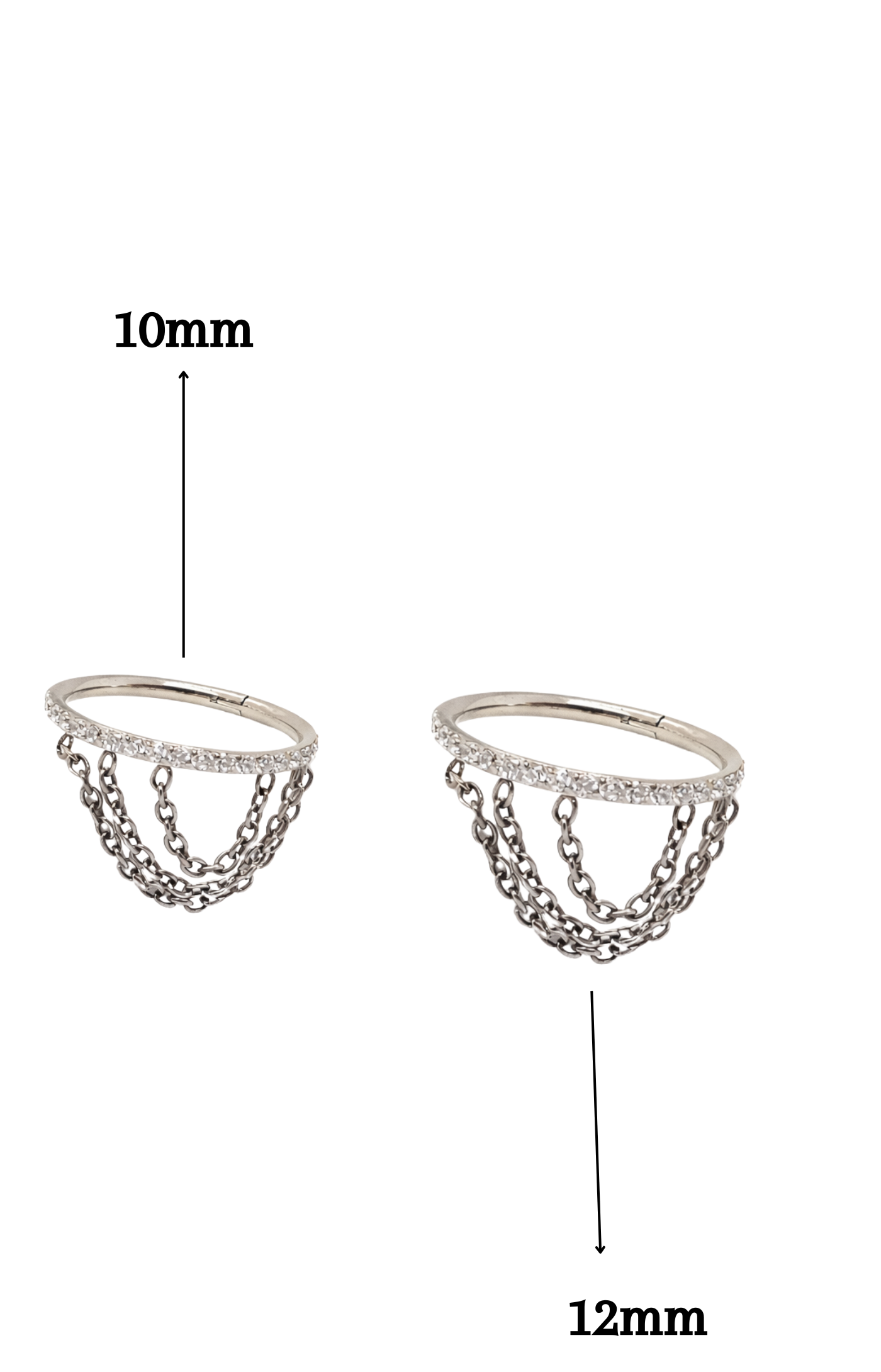 Piercing Titânio Versailles Chain | Pratinhas