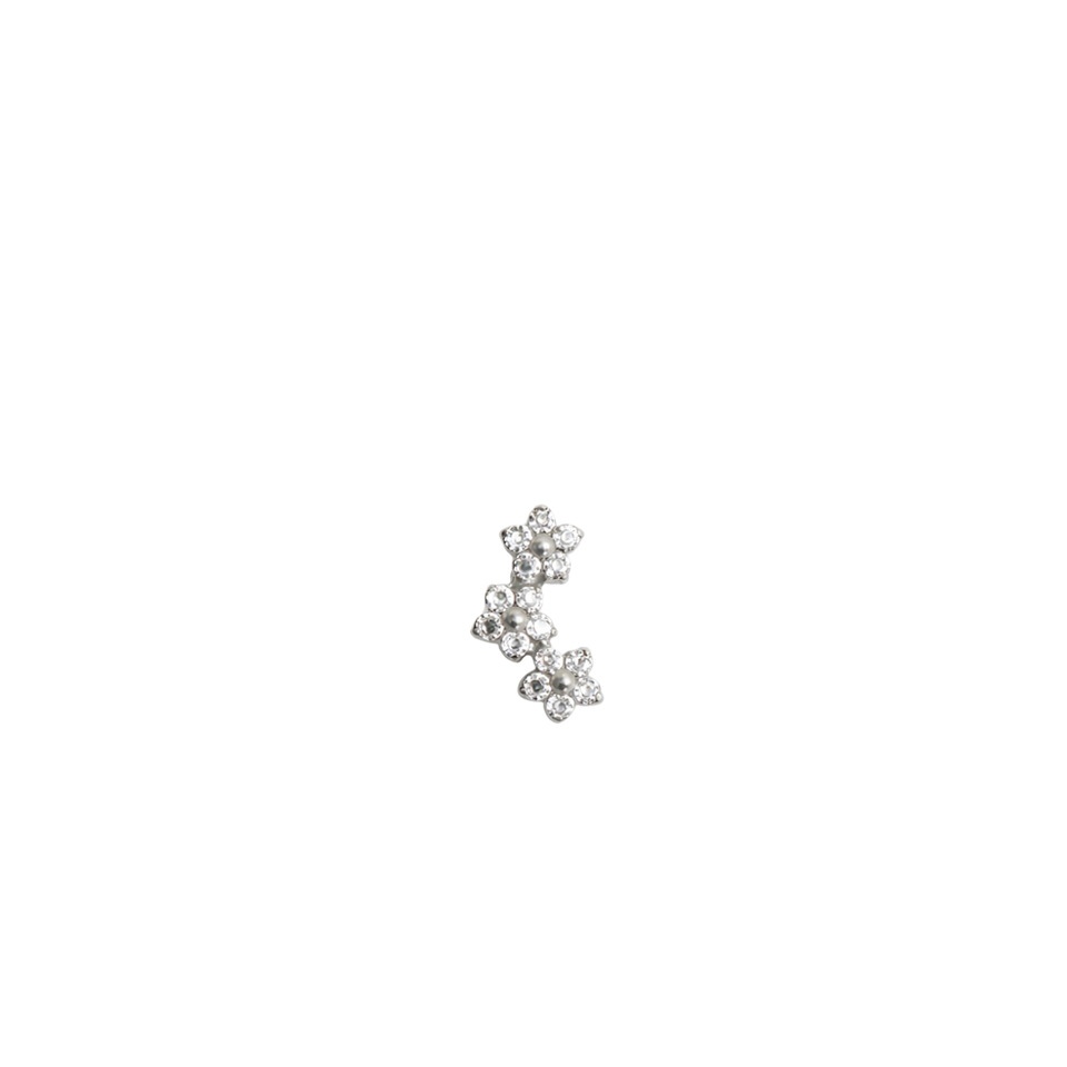 Piercing Tragus 3 Flores em Titânio | Pratinhas