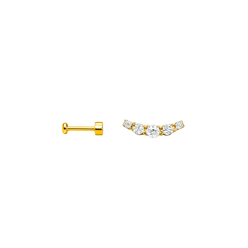 Kit Almofada de Cicatrização + Piercing em Titânio | Pratinhas